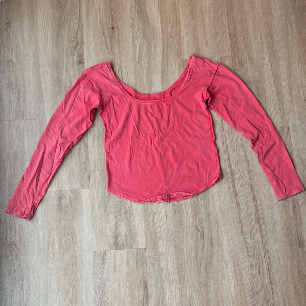 We The Free Long Sleeve Pink Top